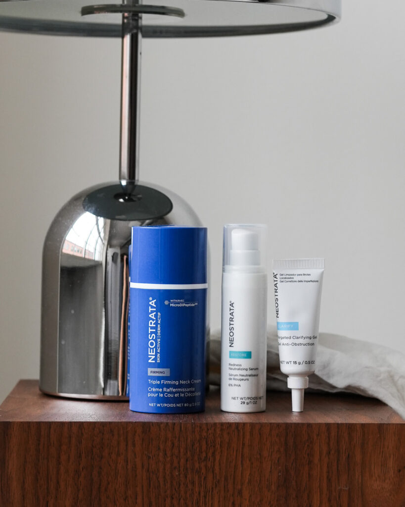 NEOSTRATA hero produkter, Triple Firming Neck Cream, Redness Neutralizing Serum, Clarifying Spot Gel