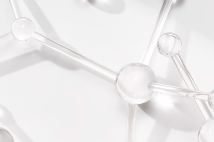 Bilde av molekyler som illustrerer NEOSTRATAs vitenskap.